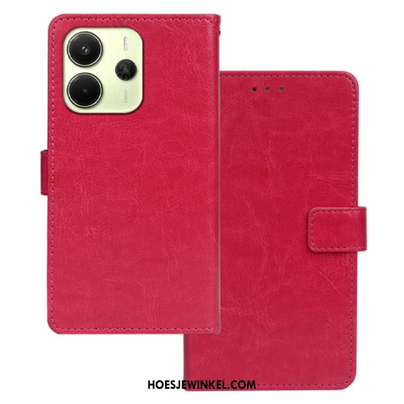 Folio-hoesje Xiaomi Redmi Note 14 4g Telefoonhoesje Kunstleer Idewei