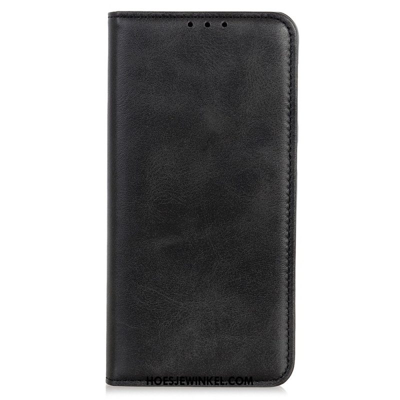 Folio-hoesje Xiaomi Redmi Note 14 4g Telefoonhoesje Leertextuur