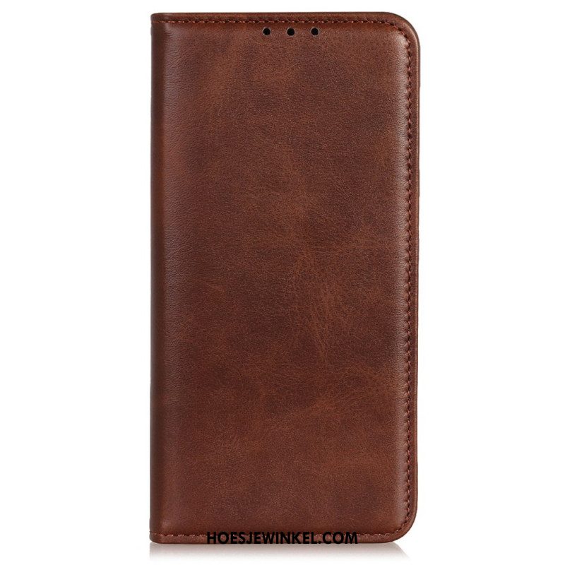 Folio-hoesje Xiaomi Redmi Note 14 4g Telefoonhoesje Leertextuur