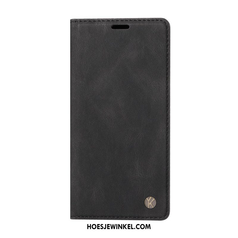 Folio-hoesje Xiaomi Redmi Note 14 4g Ykatu Beige Suède-effect