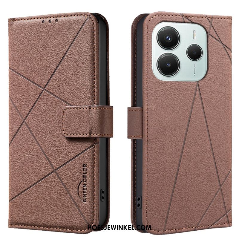 Folio-hoesje Xiaomi Redmi Note 14 5g Binfen Color Lijnen