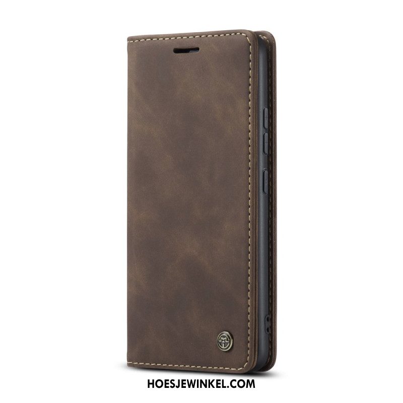 Folio-hoesje Xiaomi Redmi Note 14 5g Caseme Lederlook Bescherming Hoesje