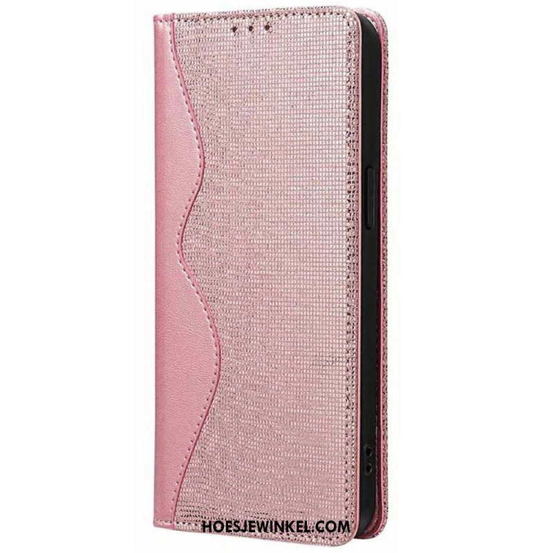 Folio-hoesje Xiaomi Redmi Note 14 5g Golvend Ontwerp Met Rfid-bescherming