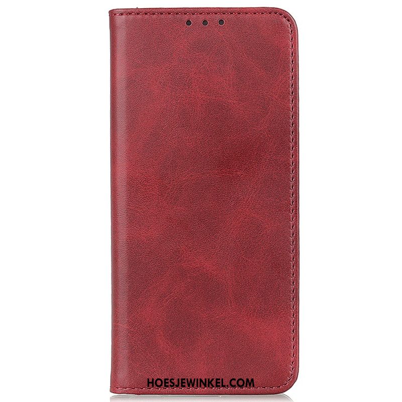 Folio-hoesje Xiaomi Redmi Note 14 5g Leer Met Structuur