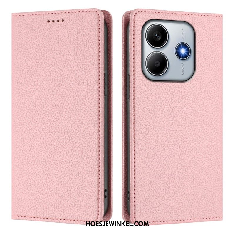 Folio-hoesje Xiaomi Redmi Note 14 5g Rfid-blokkering Met Leerlook Bescherming Hoesje