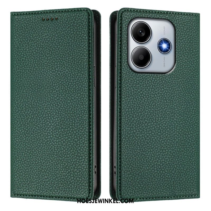 Folio-hoesje Xiaomi Redmi Note 14 5g Rfid-blokkering Met Leerlook Bescherming Hoesje