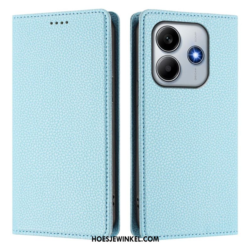 Folio-hoesje Xiaomi Redmi Note 14 5g Rfid-blokkering Met Leerlook Bescherming Hoesje