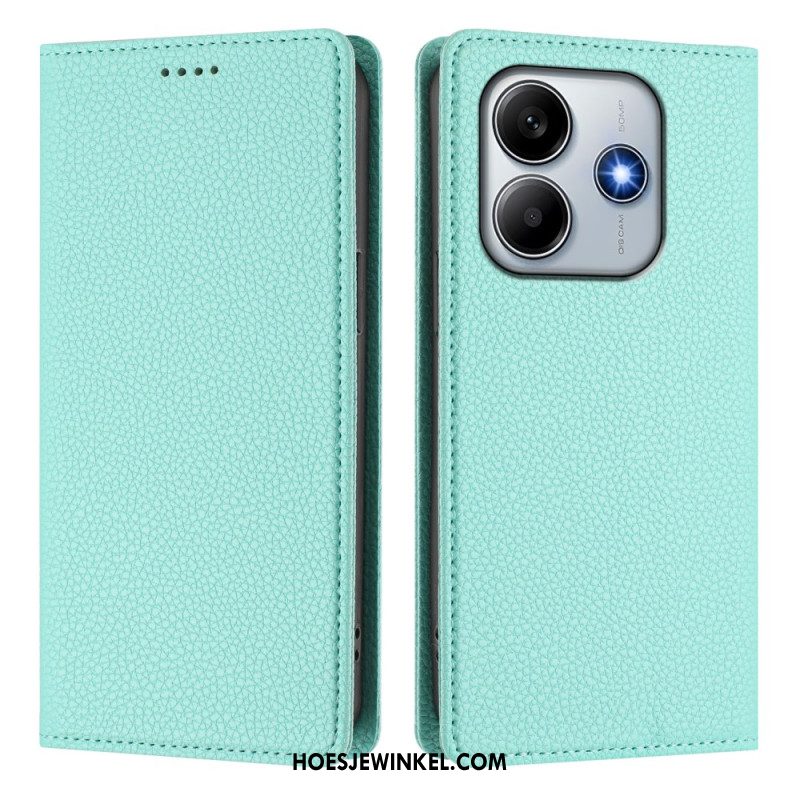 Folio-hoesje Xiaomi Redmi Note 14 5g Rfid-blokkering Met Leerlook Bescherming Hoesje