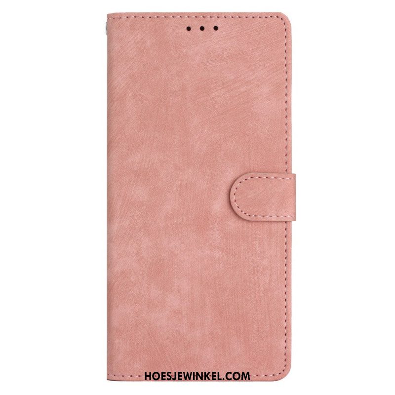 Folio-hoesje Xiaomi Redmi Note 14 5g Suède-look Met Bandje