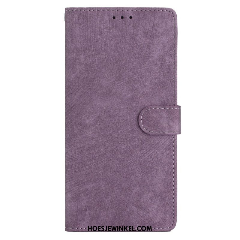 Folio-hoesje Xiaomi Redmi Note 14 5g Suède-look Met Bandje