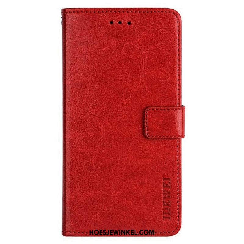 Folio-hoesje Xiaomi Redmi Note 14 5g Telefoonhoesje Idewei Effen Kunstleer