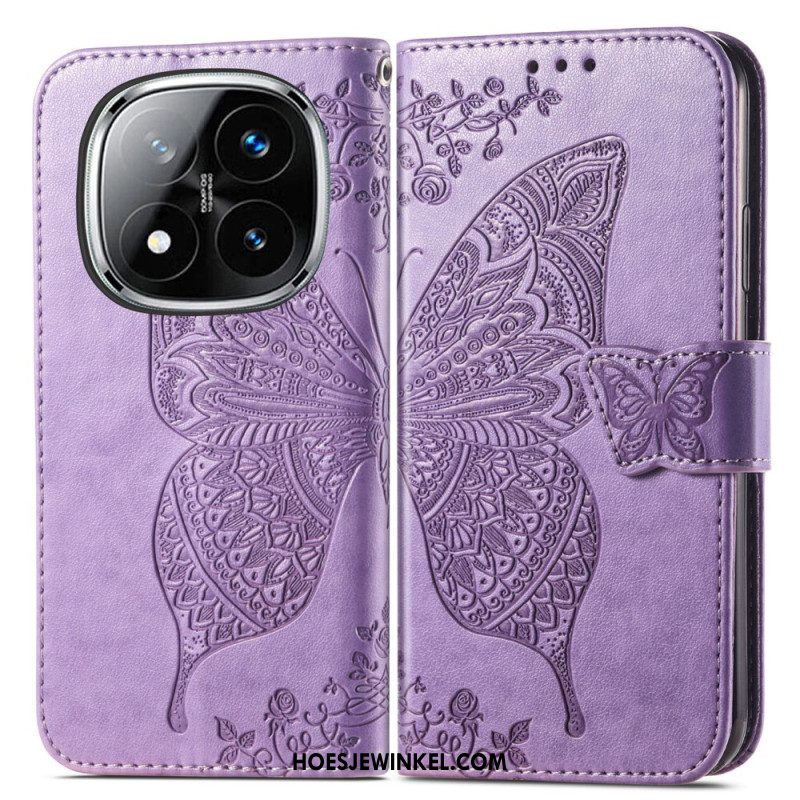 Folio-hoesje Xiaomi Redmi Note 14 Pro 4g Barokke Vlinder