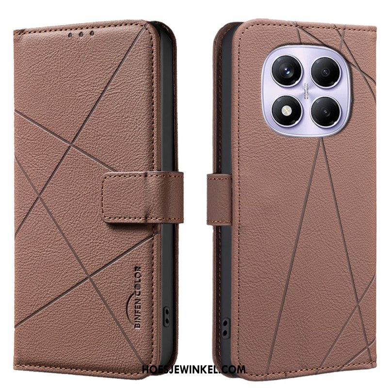 Folio-hoesje Xiaomi Redmi Note 14 Pro 4g Telefoonhoesje Binfen Color-lijnen