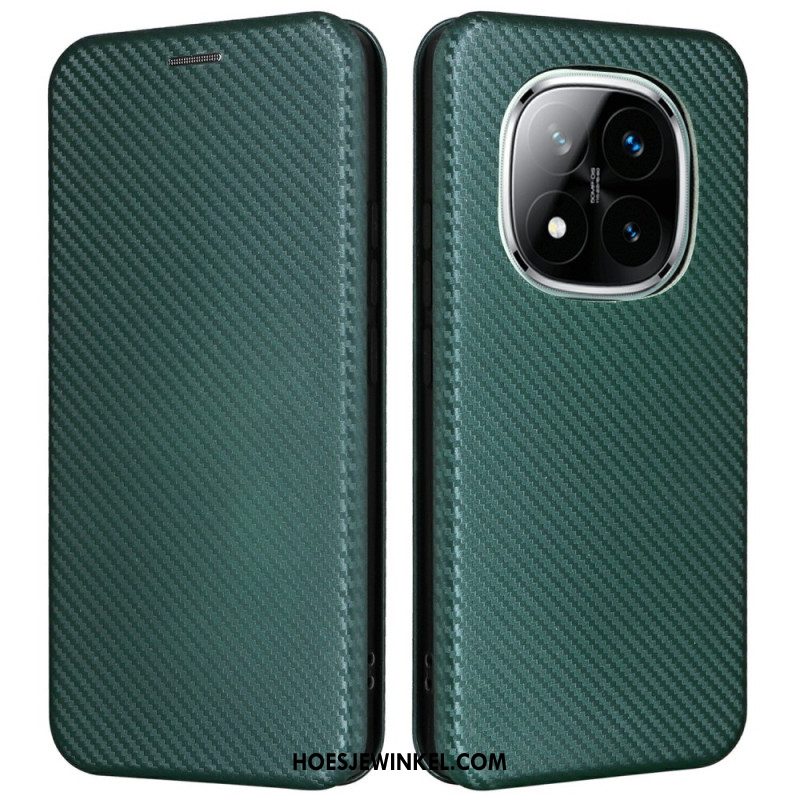 Folio-hoesje Xiaomi Redmi Note 14 Pro 5g Koolstofvezel