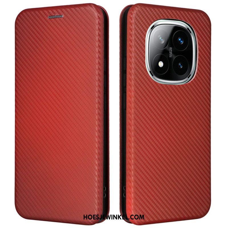 Folio-hoesje Xiaomi Redmi Note 14 Pro 5g Koolstofvezel