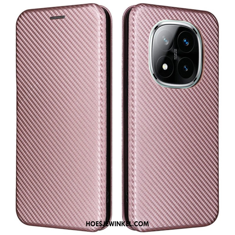 Folio-hoesje Xiaomi Redmi Note 14 Pro 5g Koolstofvezel