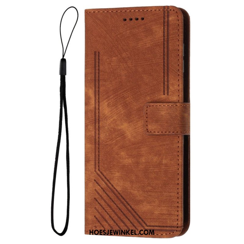 Folio-hoesje Xiaomi Redmi Note 14 Pro 5g Telefoonhoesje Lijndesign