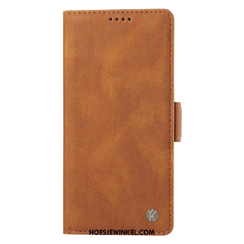 Folio-hoesje Xiaomi Redmi Note 14 Pro 5g Telefoonhoesje Ykatu Suède-effect