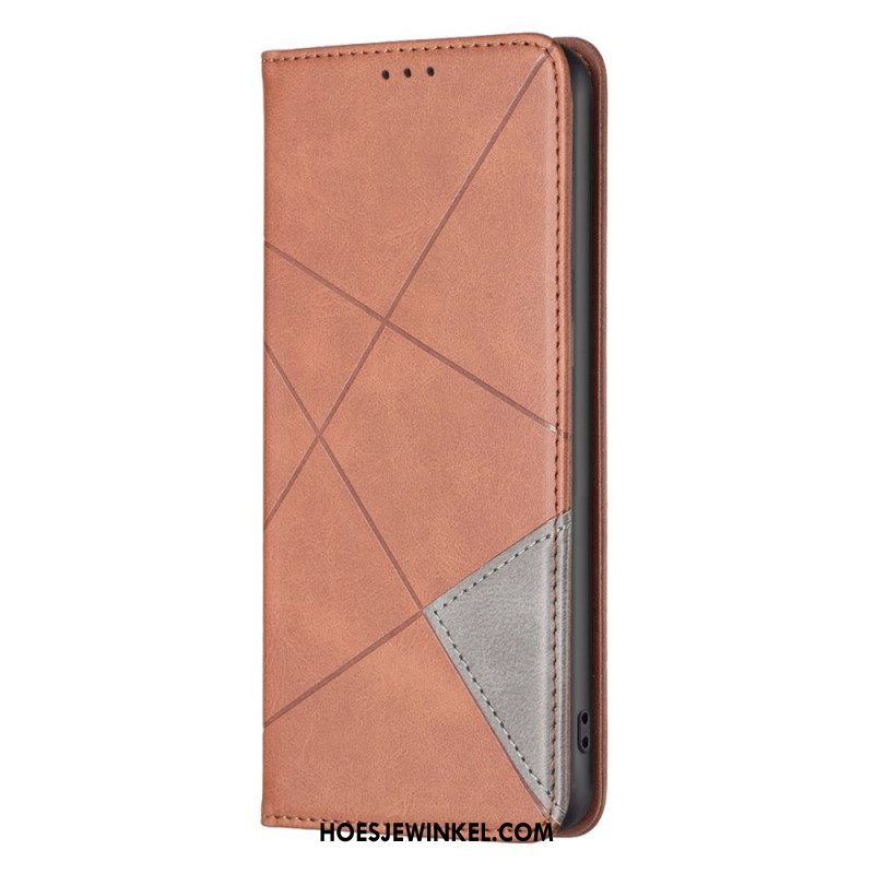 Folio-hoesje Xiaomi Redmi Note 14 Pro Plus 5g Telefoonhoesje Geometrisch