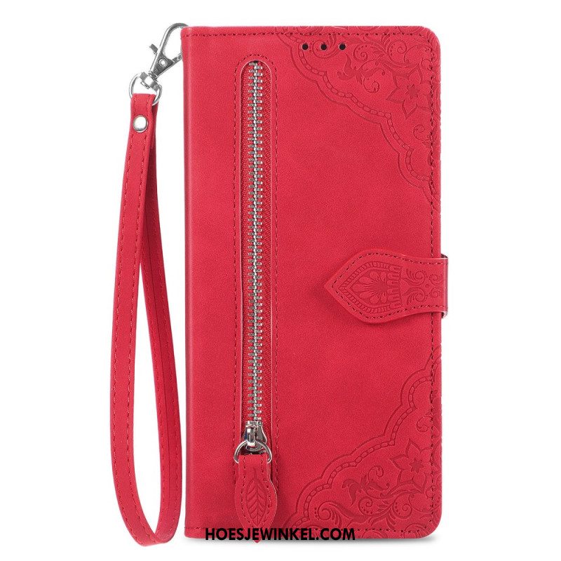 Folio-hoesje Xiaomi Redmi Note 14 Pro Plus 5g Telefoonhoesje Kant Met Ritsvak