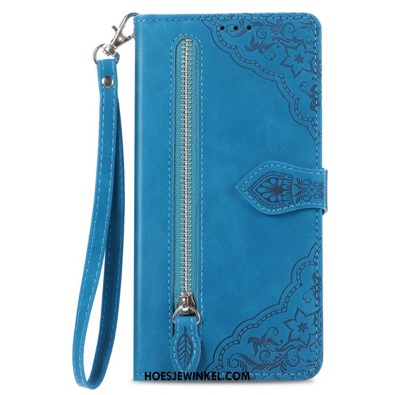 Folio-hoesje Xiaomi Redmi Note 14 Pro Plus 5g Telefoonhoesje Kant Met Ritsvak