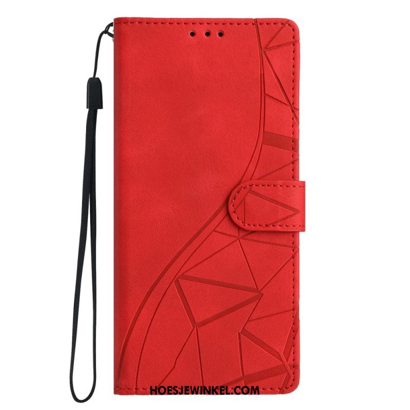 Folio-hoesje Xiaomi Redmi Note 15 5g Telefoonhoesje Driehoekspatroon