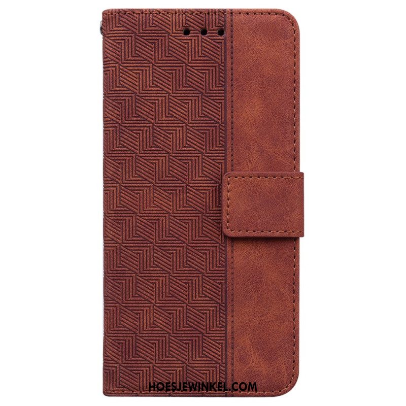 Folio-hoesje Xiaomi Redmi Note 15 5g Telefoonhoesje Geweven Patroon