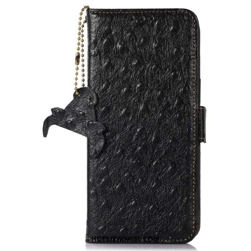 Folio-hoesje Xiaomi Redmi Note 15 5g Telefoonhoesje Rfid-blokkering En Echt Leer