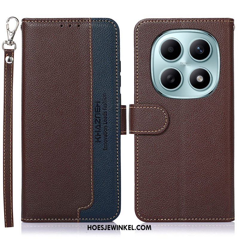 Folio-hoesje Xiaomi Redmi Note 15 5g Telefoonhoesje Tweekleurig Khazneh