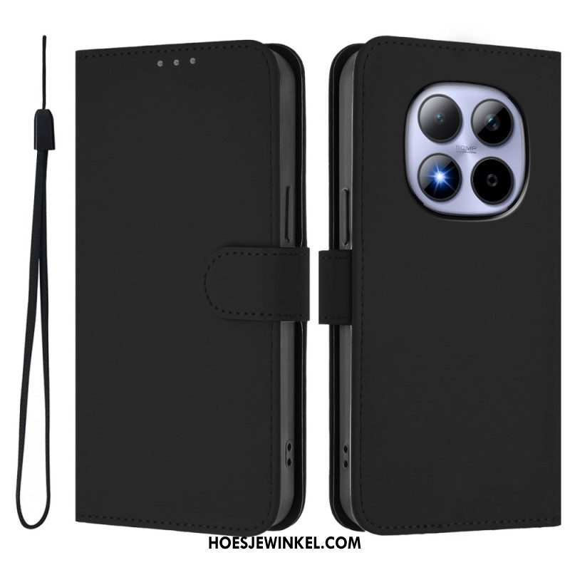 Folio-hoesje Xiaomi Redmi Note 15 Pro 5g Effen Kunstleer