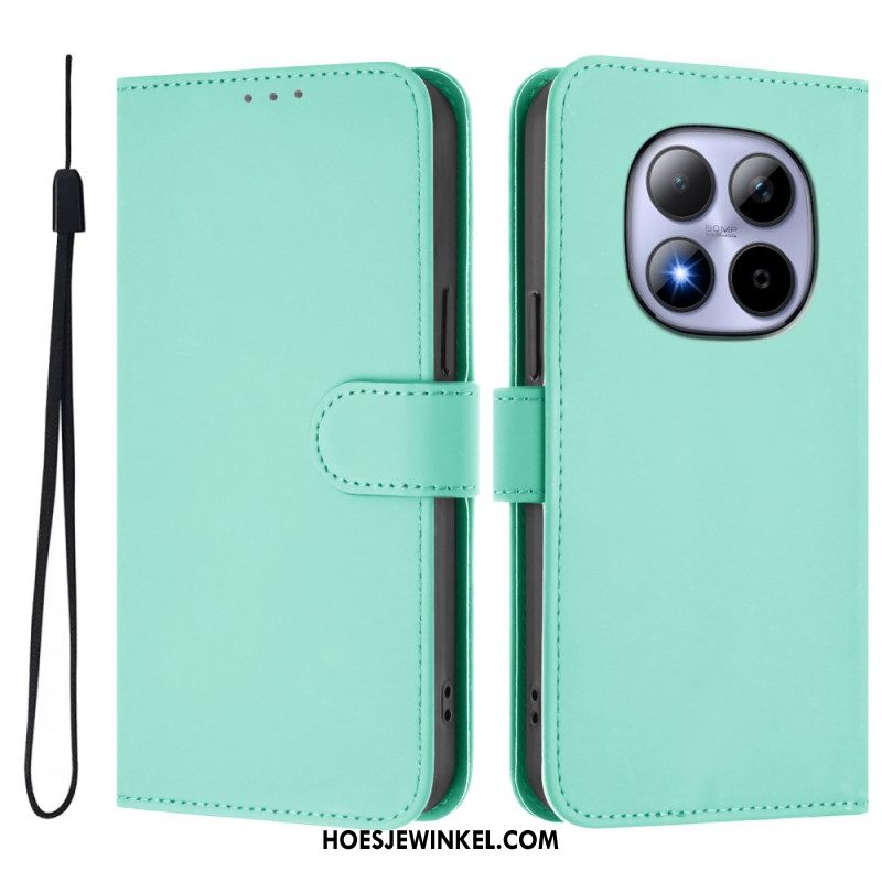 Folio-hoesje Xiaomi Redmi Note 15 Pro 5g Effen Kunstleer