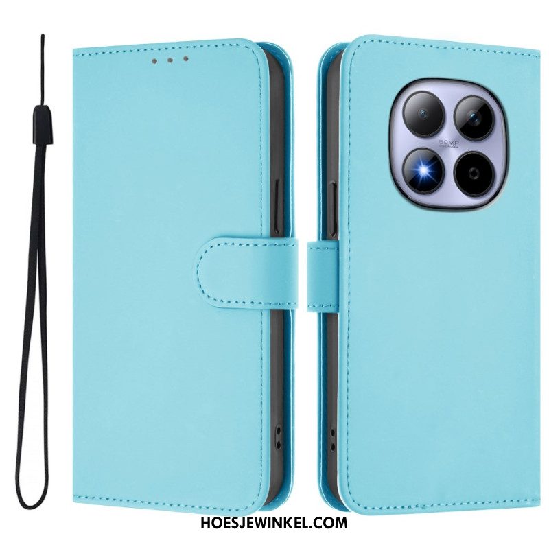 Folio-hoesje Xiaomi Redmi Note 15 Pro 5g Effen Kunstleer