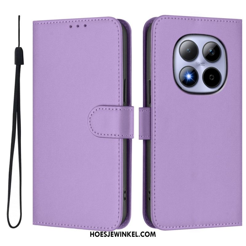 Folio-hoesje Xiaomi Redmi Note 15 Pro 5g Effen Kunstleer