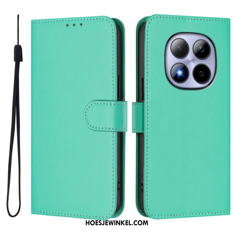 Folio-hoesje Xiaomi Redmi Note 15 Pro 5g Effen Kunstleer