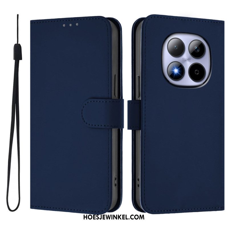 Folio-hoesje Xiaomi Redmi Note 15 Pro 5g Effen Kunstleer