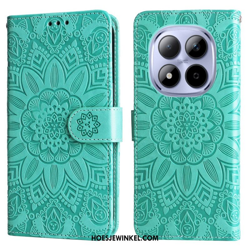 Folio-hoesje Xiaomi Redmi Note 15 Pro 5g Telefoonhoesje Zonnebloempatroon