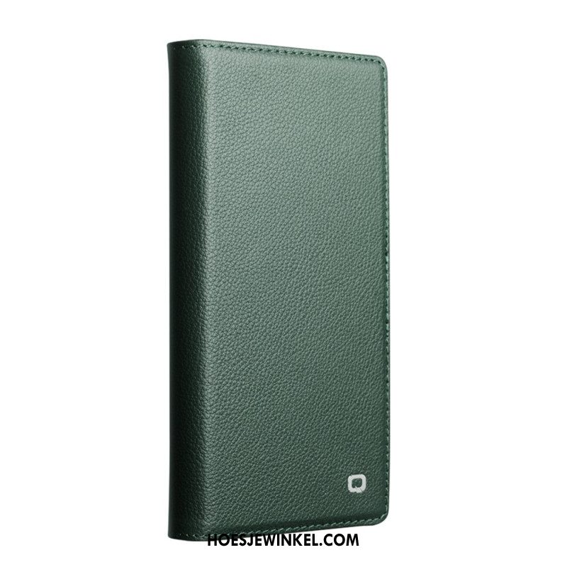 Folio-hoesje iPhone 17 Magsafe Afneembare Premium Leren Hoes