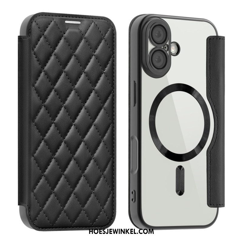 Folio-hoesje iPhone 17 Magsafe-compatibel Gewatteerd