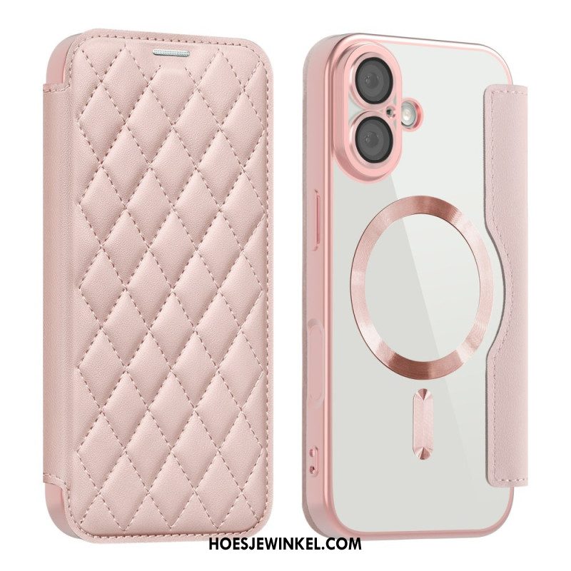 Folio-hoesje iPhone 17 Magsafe-compatibel Gewatteerd