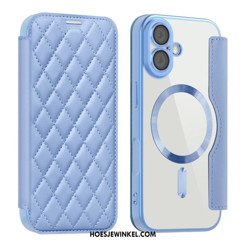 Folio-hoesje iPhone 17 Magsafe-compatibel Gewatteerd