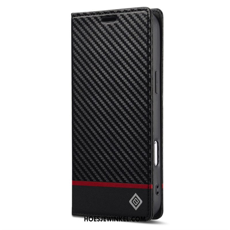 Folio-hoesje iPhone 17 Pro Lc.imeeke Koolstofvezel
