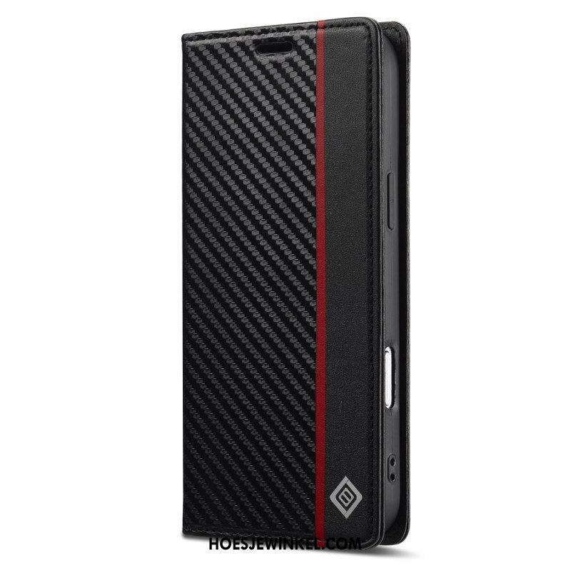 Folio-hoesje iPhone 17 Pro Lc.imeeke Koolstofvezel