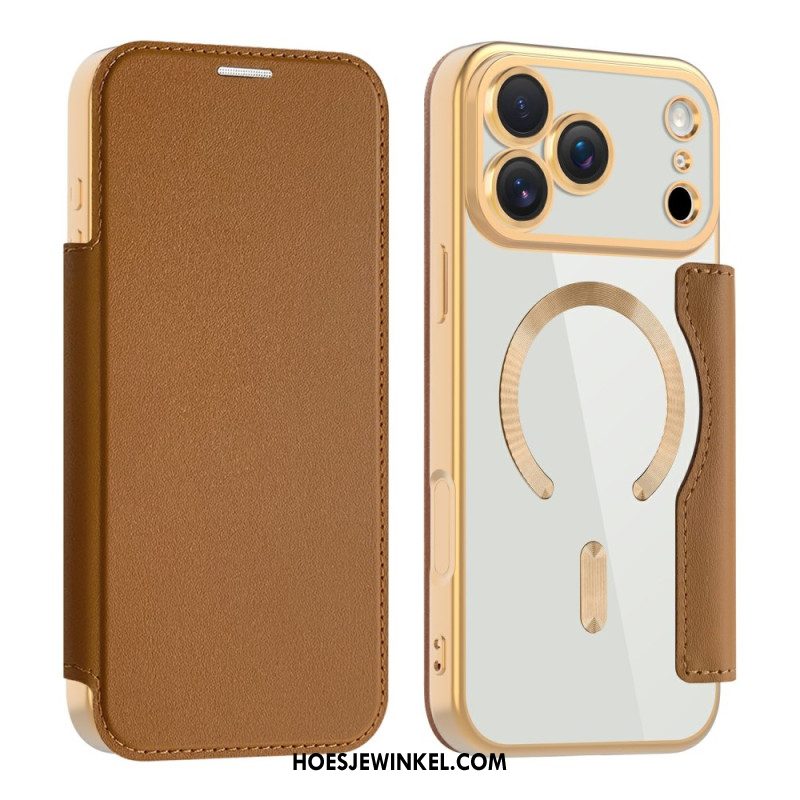 Folio-hoesje iPhone 17 Pro Magsafe-compatibel Met Rfid-blokkering