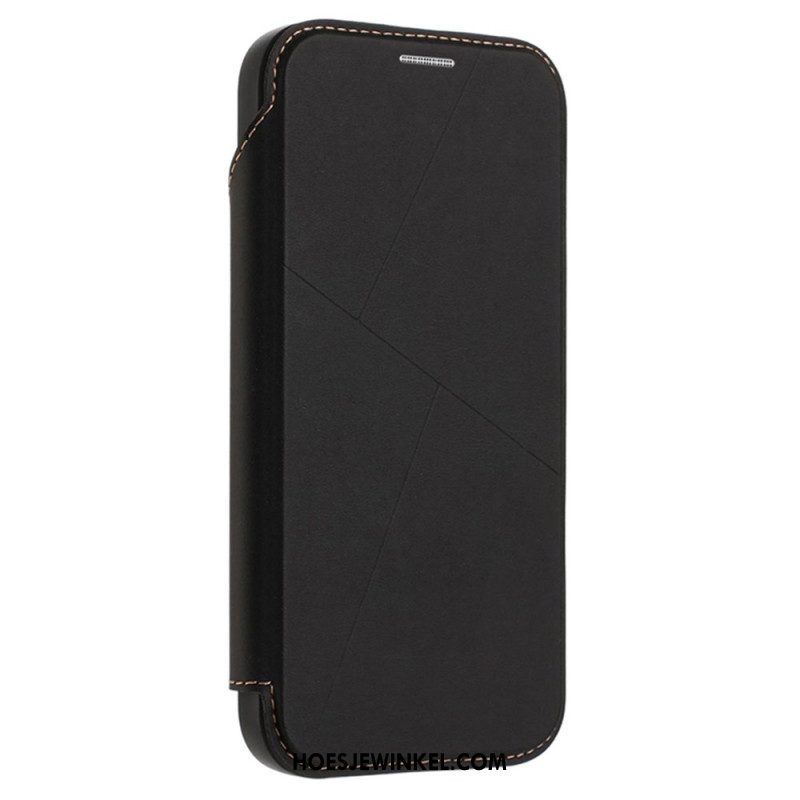 Folio-hoesje iPhone 17 Pro Max Magnetische Sluiting En Kaarthouder