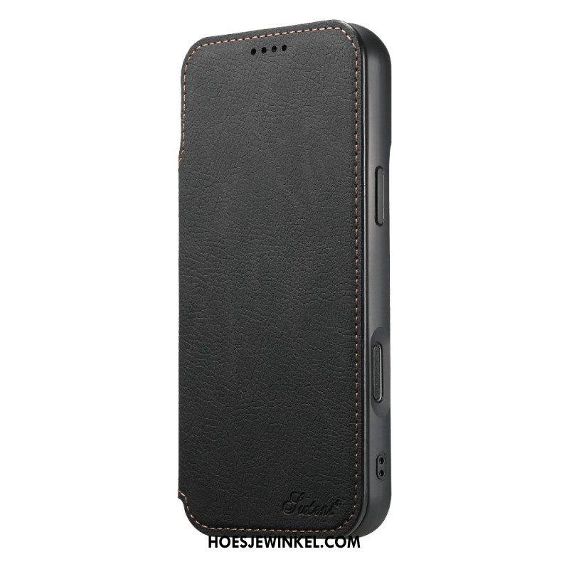 Folio-hoesje iPhone 17 Pro Max Magsafe-compatibel Suteni