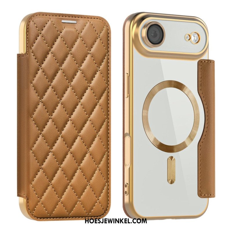 Folio-hoesje iPhone Air Magsafe-compatibel Gewatteerd Bescherming Hoesje