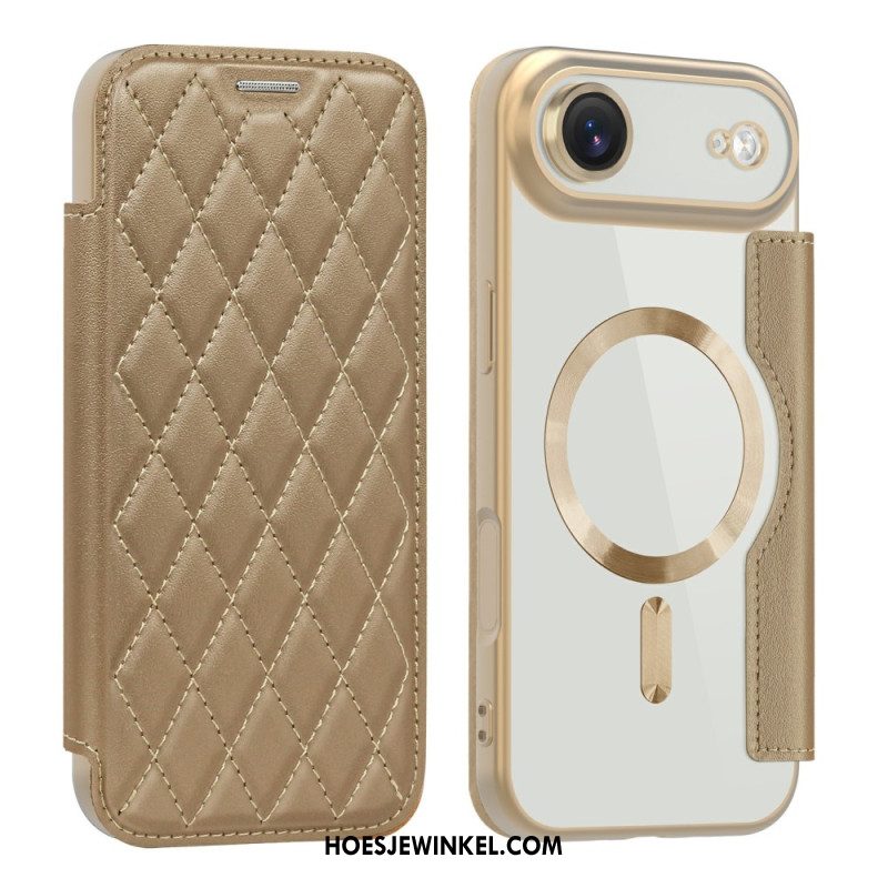 Folio-hoesje iPhone Air Magsafe-compatibel Gewatteerd Bescherming Hoesje