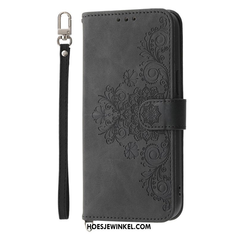 Folio-hoesje iPhone Air Telefoonhoesje Bloemenkant