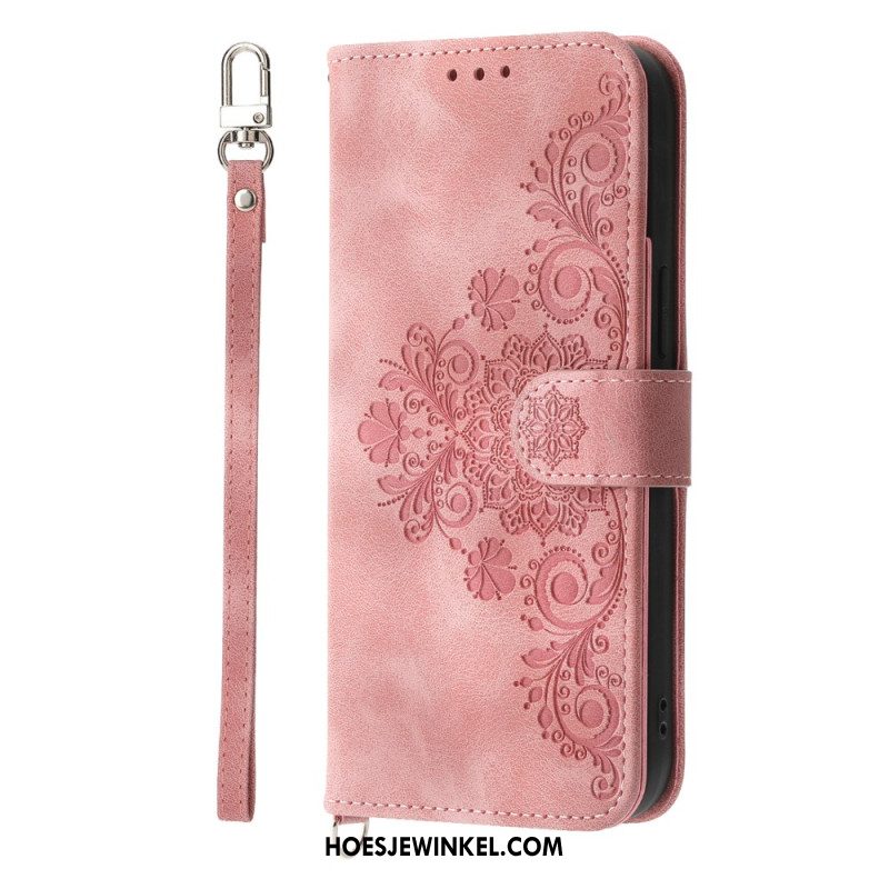 Folio-hoesje iPhone Air Telefoonhoesje Bloemenkant