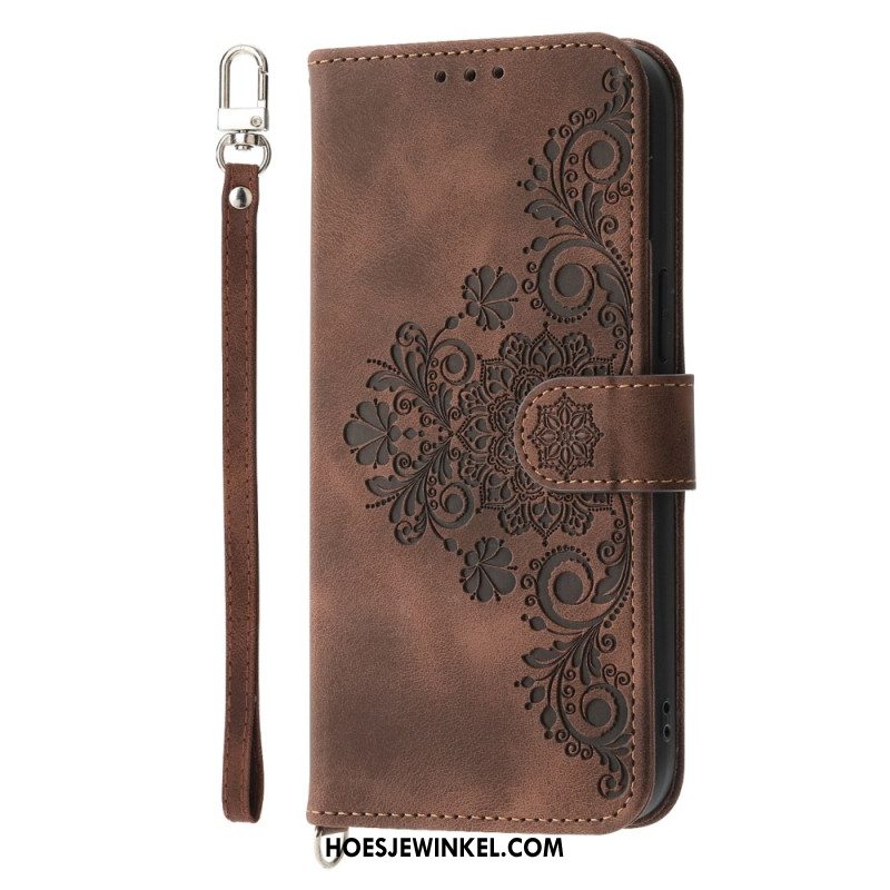 Folio-hoesje iPhone Air Telefoonhoesje Bloemenkant